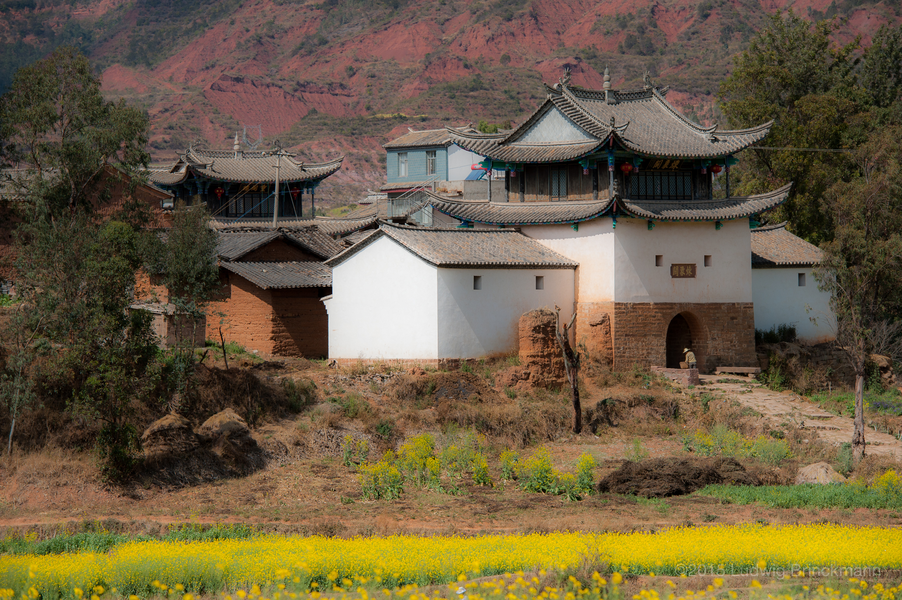 Picture: A historic village on the old Kunming-Dali road.