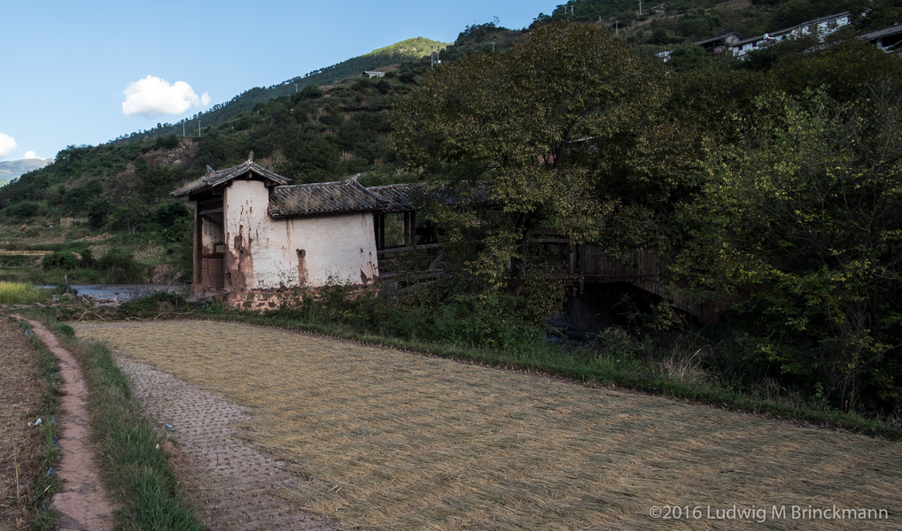 Picture: Old wooden bridge near Dalong village.