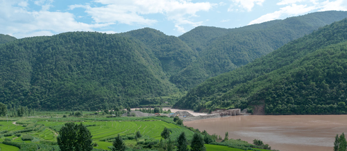 Picture: The Heihui River valley north of Liantie.