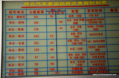 Picture: Xiangyun Busterminal 祥云客运站