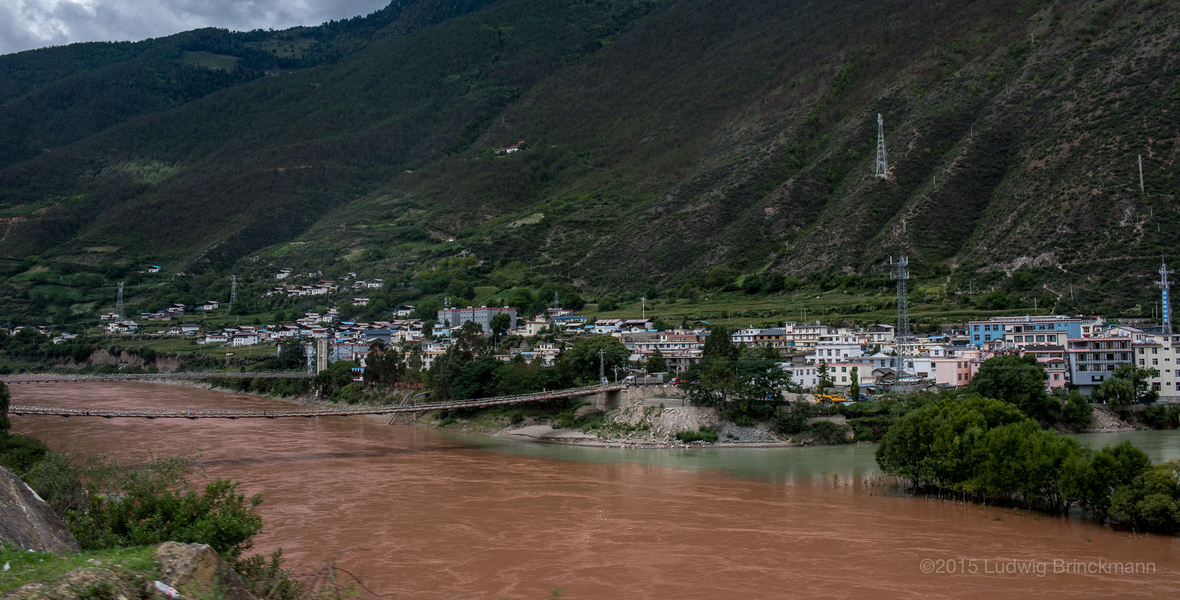 Picture: At the confluence of the Jinsha and the Zhibaluo River, Tuoding is an important trading town.