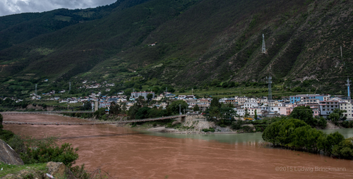 Picture: At the confluence of the Jinsha and the Zhibaluo River, Tuoding is an important trading town.