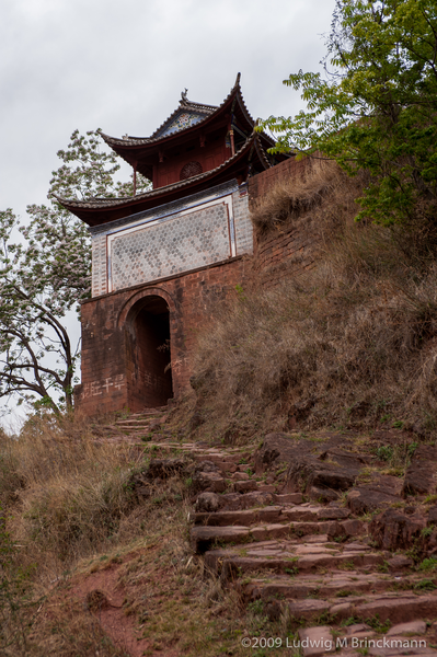 Picture: Old salt road with gate, bridge and pavilion.