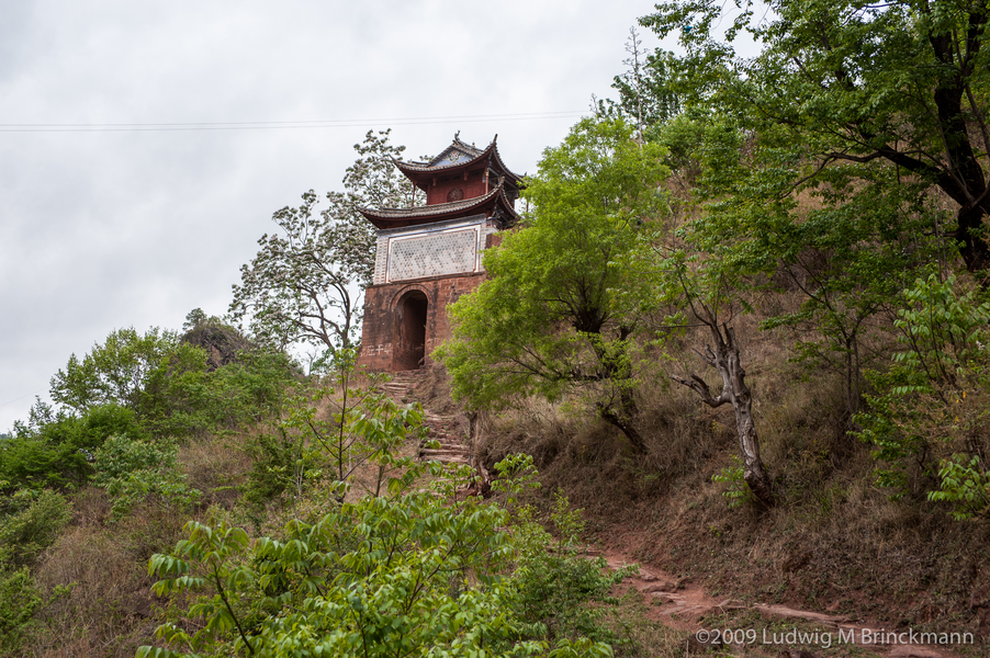 Picture: Old salt road with gate, bridge and pavilion.